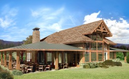 SPR Golf Cottage Ext 3D Rendering – LO