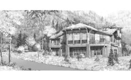 Taylor Residence Hand Sketch BW – LO