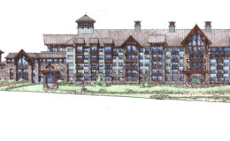 Chongli Bldg K East Overall Elevation Colored