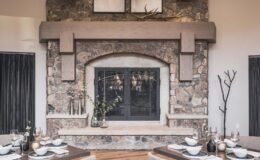 Manor Vail Restaurant Interior Dining Fireplace 01 – LO